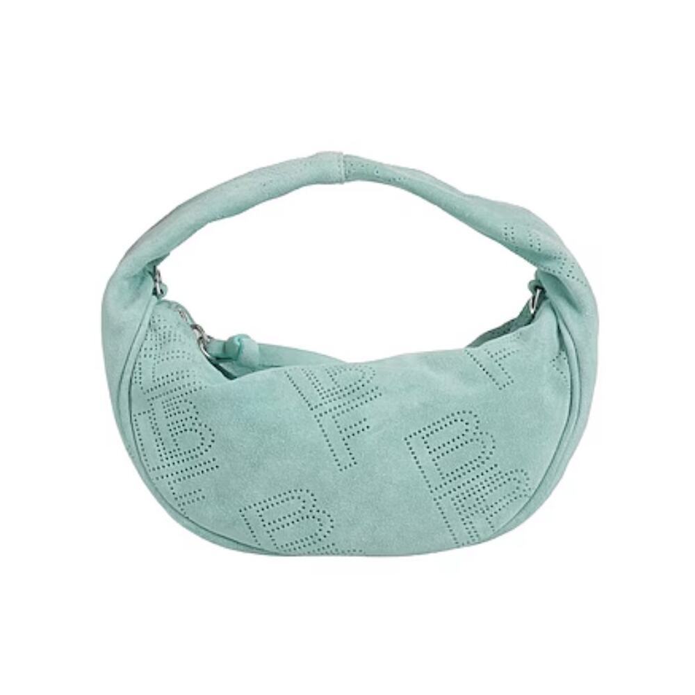 NEW BY FAR hobo suede bag in Green